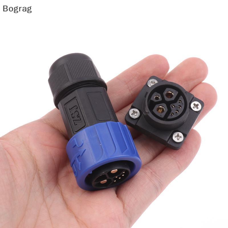 [Bogr] 1 ชิ้น 50A พลังงานแบตเตอรี่ลิเธียมไฟฟ้าจักรยานชายหญิงพอร์ตชาร์จ M23 2 + + 5 แบตเตอรี่เชื่อมต่อรถจักรยานยนต์ปลั๊กชาร์จ Soet COD