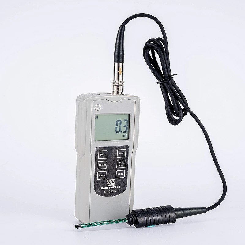 ยี่ห้อใหม่ Digital Gauss Meter MT-200D2 Tesla Meter 0mT ~ 2000mT 10Hz ~ 200Hz Magneto Meter Magnetic