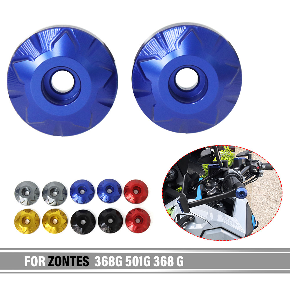 DสําหรับZontes 368G 501G 368 Gการปรับเปลี่ยนรถจักรยานยนต์อุปกรณ์เสริมHandlebarปลั๊กฝาครอบหางจับปลายบ