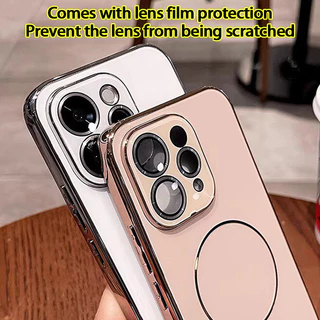 เคส Vivo V70 Case เคสแบบแม่เหล็กกันกระแทกพร้อมฟิล์มป้องกันเลนส์กล้อง เคสโทรศัพท์หรูแบบด้านแข็งพร้อมสัมผัสฝ้า ป้องกันรอยนิ้วมือ