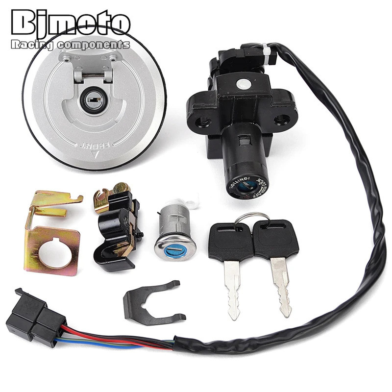 BM XRV 750 XRV 750 การใช้แก๊สสวิทช์จุดระเบิดล็อคที่นั่งพร้อมชุดกุญแจสําหรับ Honda 35100-MY1-007 XRV7