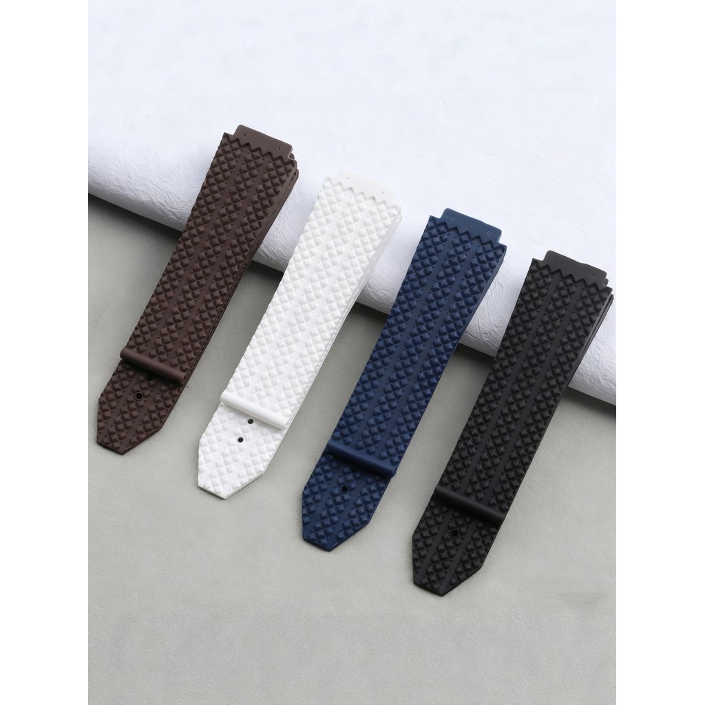 เหมาะสําหรับ HUBLOT Hengbao สายนาฬิกา UBLOT Explosion Series 44 มม.นาฬิกาเส้นผ่านศูนย์กลางยางซิลิโคน