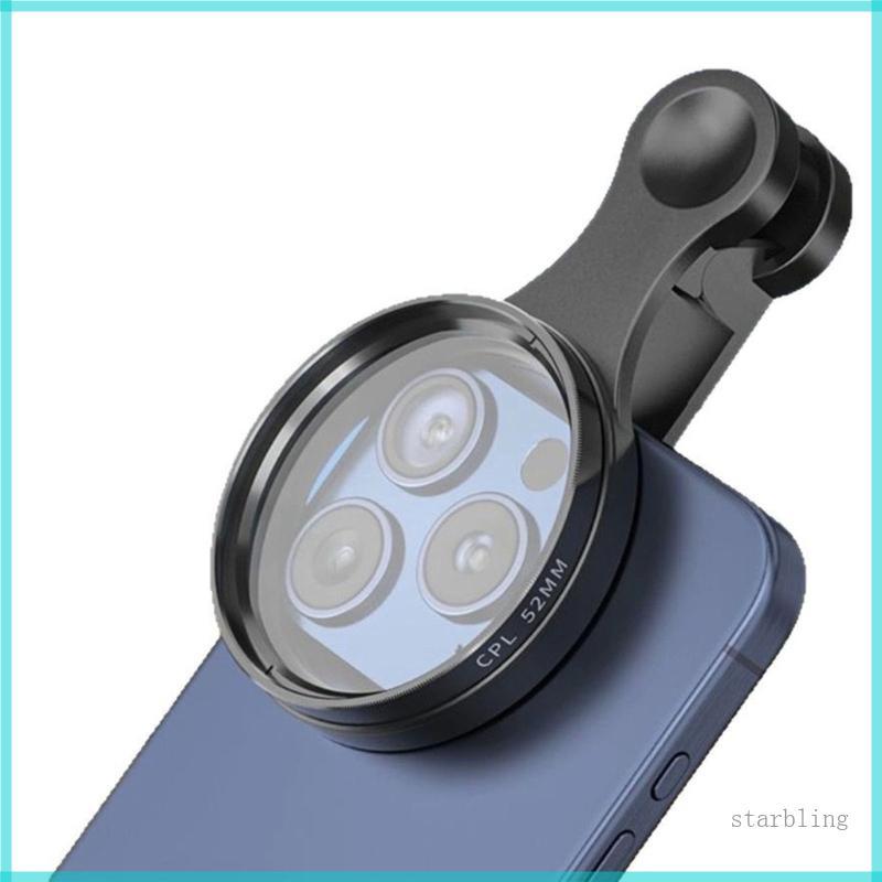 Star CPL Polarizing Lens Filter คลิปหนีบโทรศัพท์ ฟิลเตอร์เลนส์ กระจกออปติคอลกรอบอลูมิเนียม