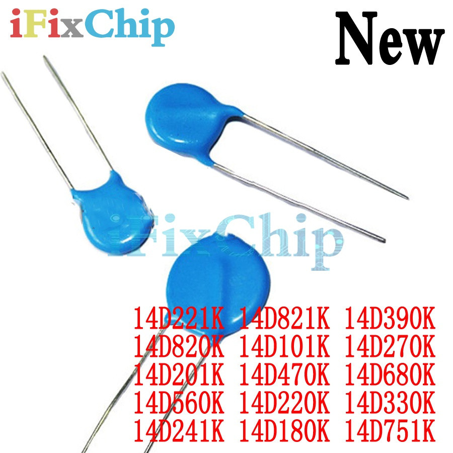 10pcs 14D221K 14D821K 14D390K 14D820K 14D101K 14D270K 14D201K 14D470K 14D680K 14D560K 14D220K 14D330