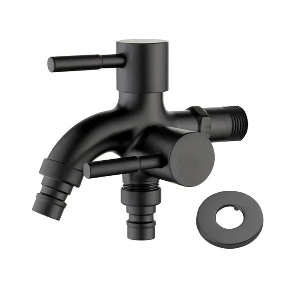 【จัดส่งทันที】Multifunctional Washing Machine Faucet 1 Inlet 2 Outlets Double Water Faucet