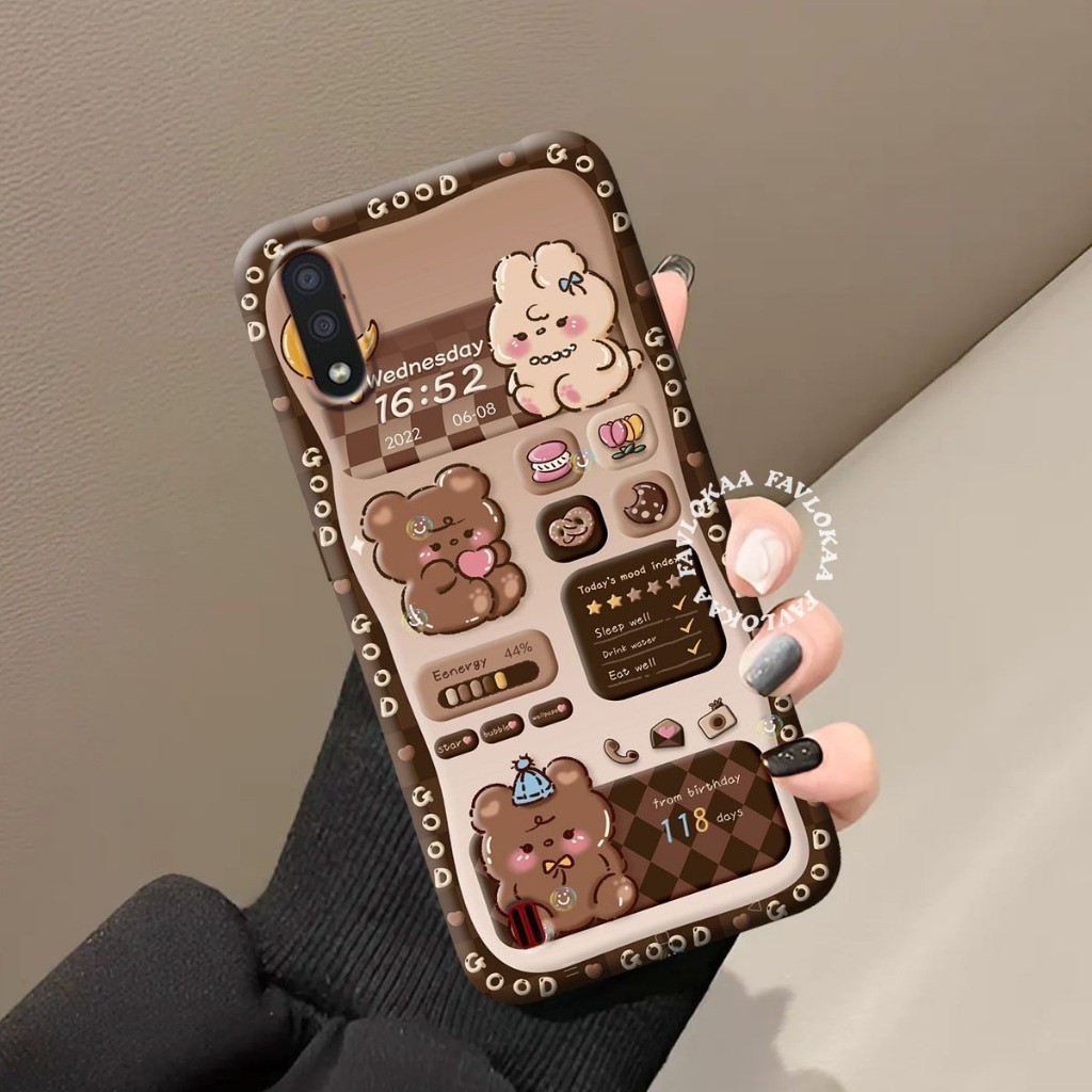 (FL02) เคส Samsung A01 A01Core A02 A03Core Fashion Case Softcase Macaron Silicone TPU