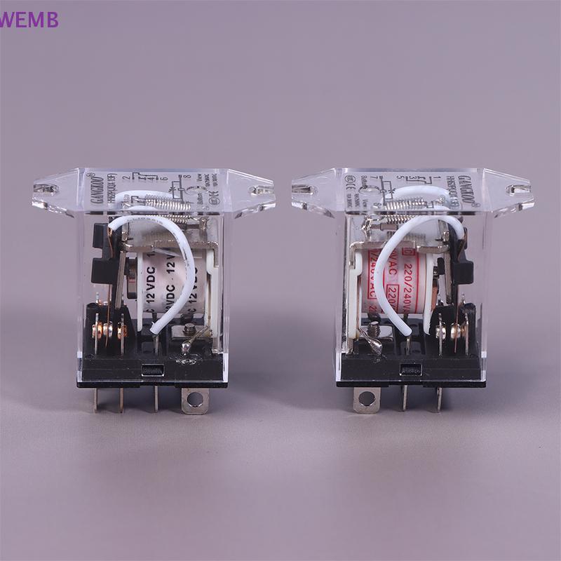 WEMB JQX-13F HH62P High Power Relay Coil ทั่วไป DPDT Micro Mini แม่เหล็กไฟฟ้ารีเลย์สวิทช์ Soet ฐาน AC220V DC12V24V ใหม่