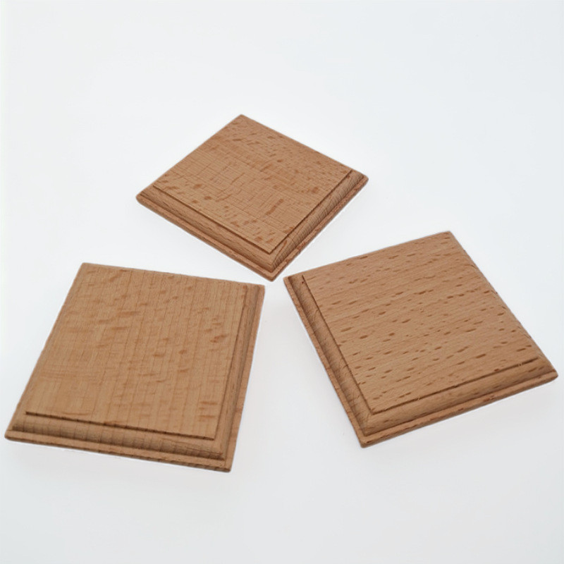 พร้อมสต็อกไม้ Cube DIY ปริศนาโมเดล Beech Cube อุปกรณ์เสริมวัสดุงานฝีมือไม้