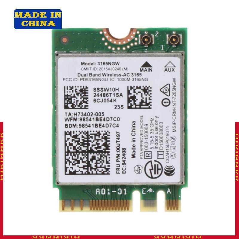 HIK 3165 3165NGW การ์ด WiFi Dual Band 802 11ac Wireless-AC NGFF สําหรับ M 2 ปรับ