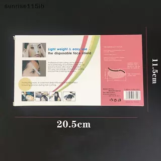 (sun) 50 ชิ้น Hairdressing Eye Mask Transparent Eye Shield Kit Dye Perm Face Cover (TH)