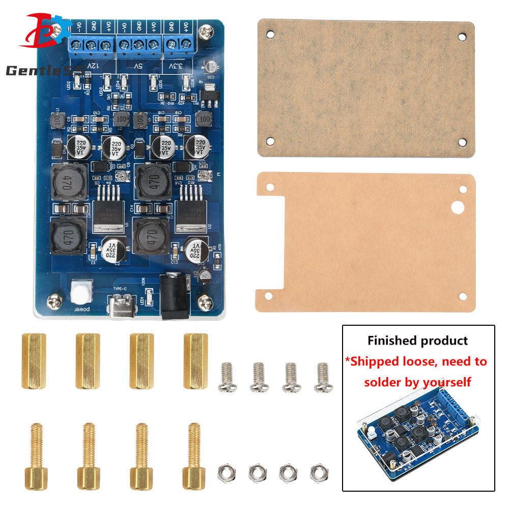 DC-DC 5V 2A ถึง 3.3V/4.5-25V เอาต์พุตปรับ Boost-Buck โมดูล XL6019 โมดูลประเภท C