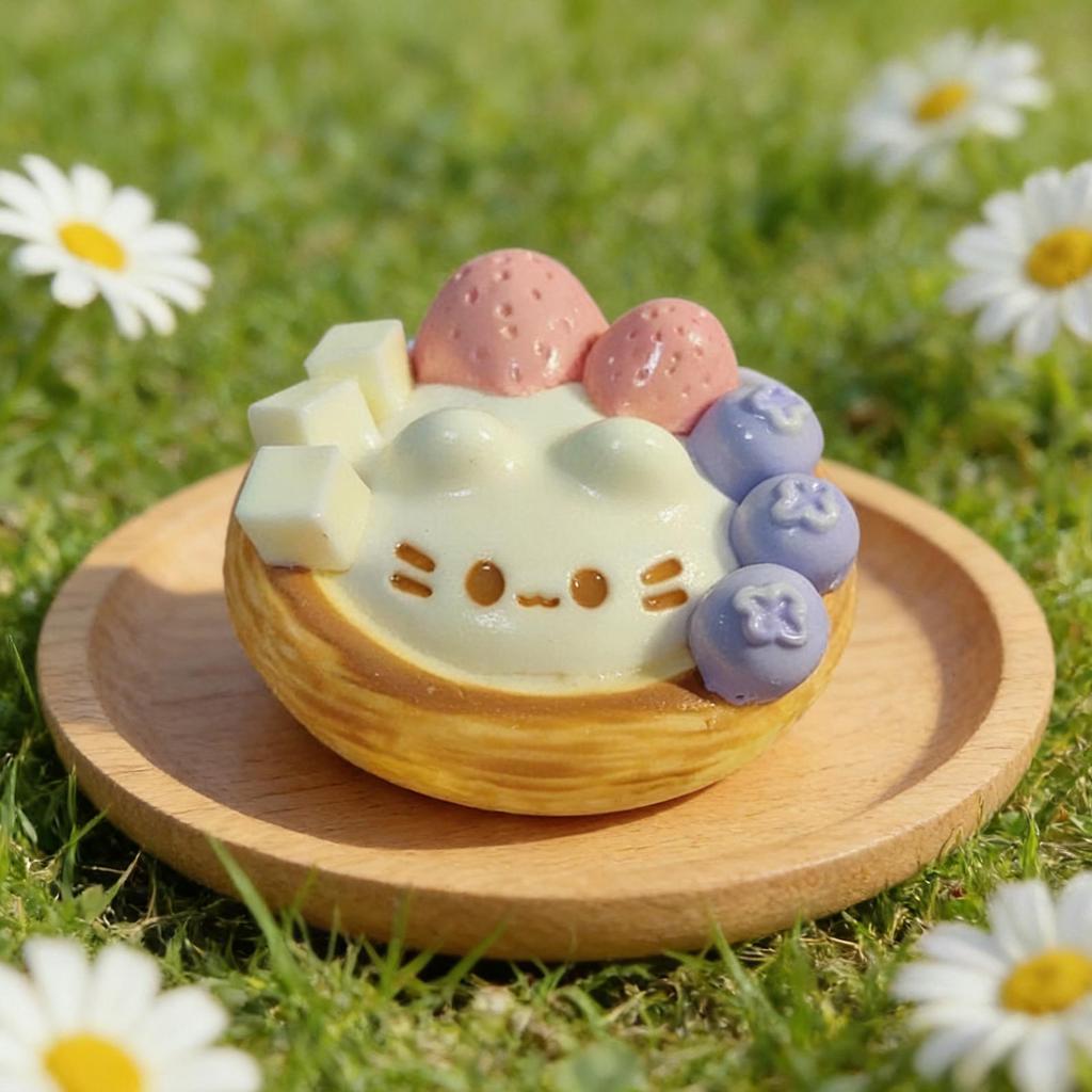 Tart Pinch Cat Egg Tart Cat Egg Tart Water Sensation Explosive Paste Cream Sensation Decompression T