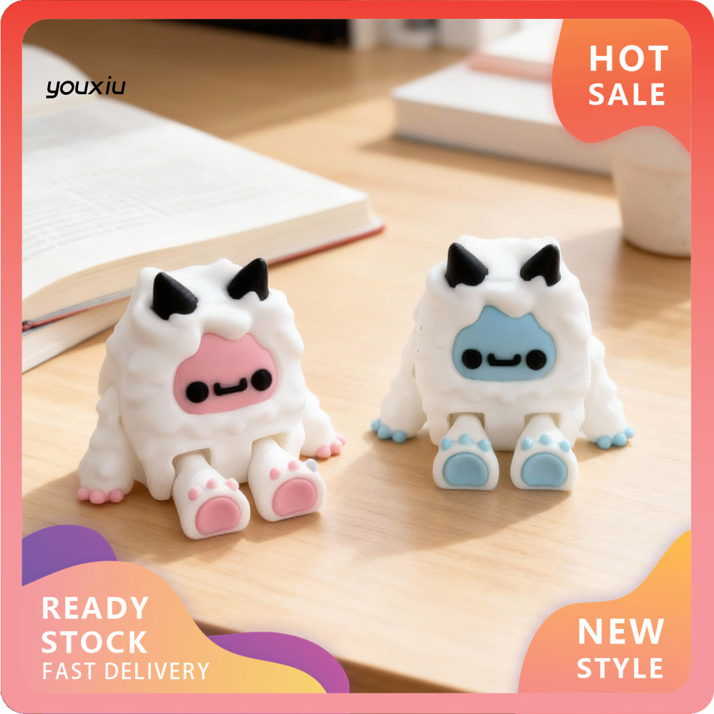YX Fur Texture Figurine สีฟ้าเครื่องประดับสะสม Dual-สีสีชมพูสีฟ้า 3d พิมพ์เนื้อ Faithful เกมจําลอง Y