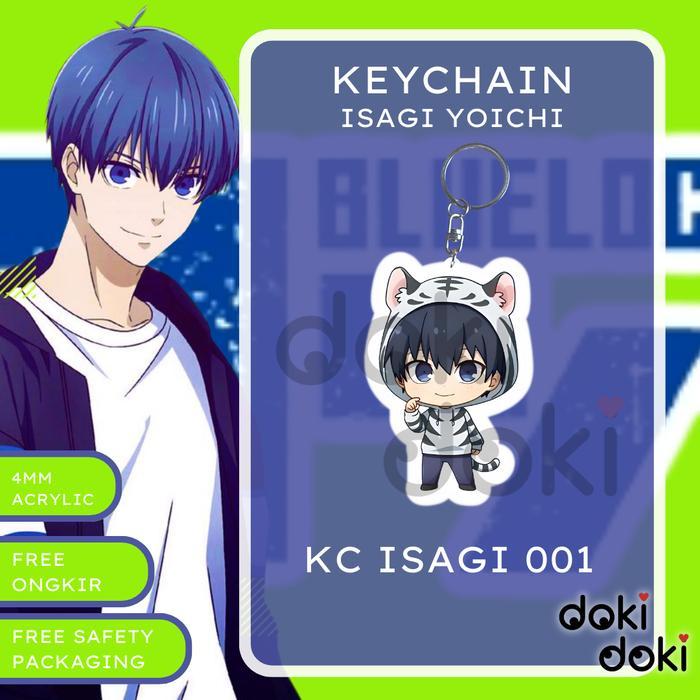 GANTUNGAN KUNCI KEYCHAIN ANIME ISAGI YOICHI BLUE LOCK - KC ISAGI 001