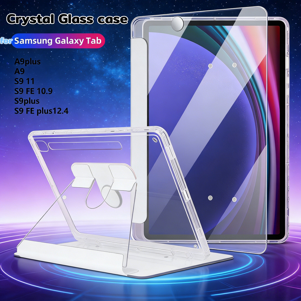 เคส Samsung Galaxy Tab A9 Plus A9 Tab S9 Fe Plus S9 Plus S9 FE  S8 A8 หมุนได้ 360 องศา เคสใส เคสแท็บ