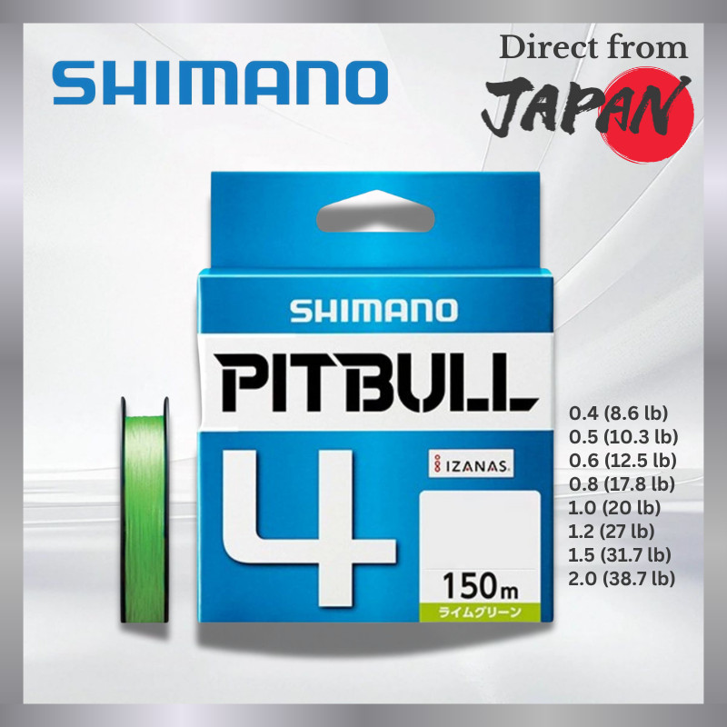 SHIMANO Pitbull 4-Strand PE Fishing Line - Lime Green