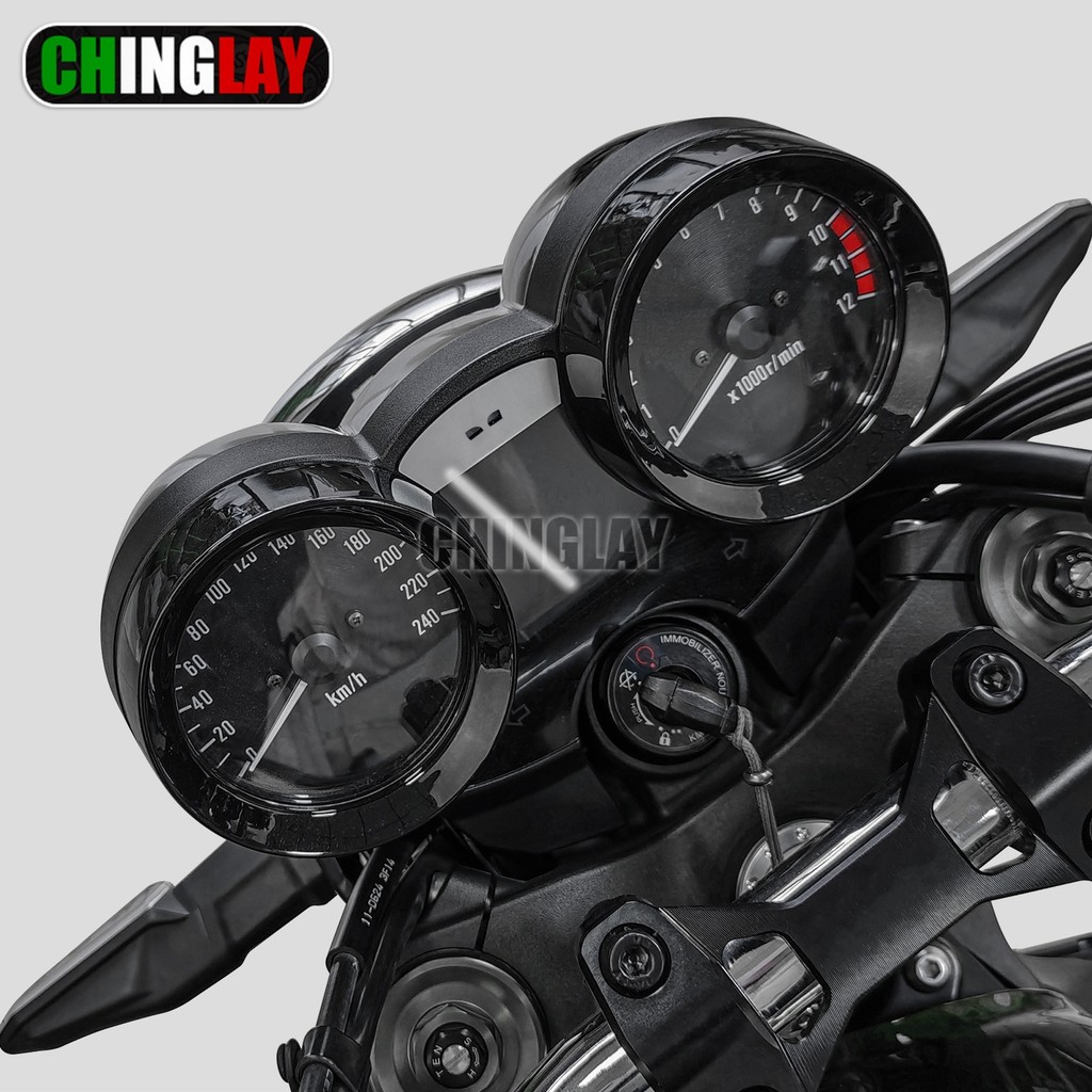 เหมาะสําหรับ Kawasaki Z900RS Instrument ฝาครอบตกแต่ง ABS Dashboard เครื่องวัดระยะทางตกแต่งแหวนอุปกรณ์เสริม Z900RS cafe