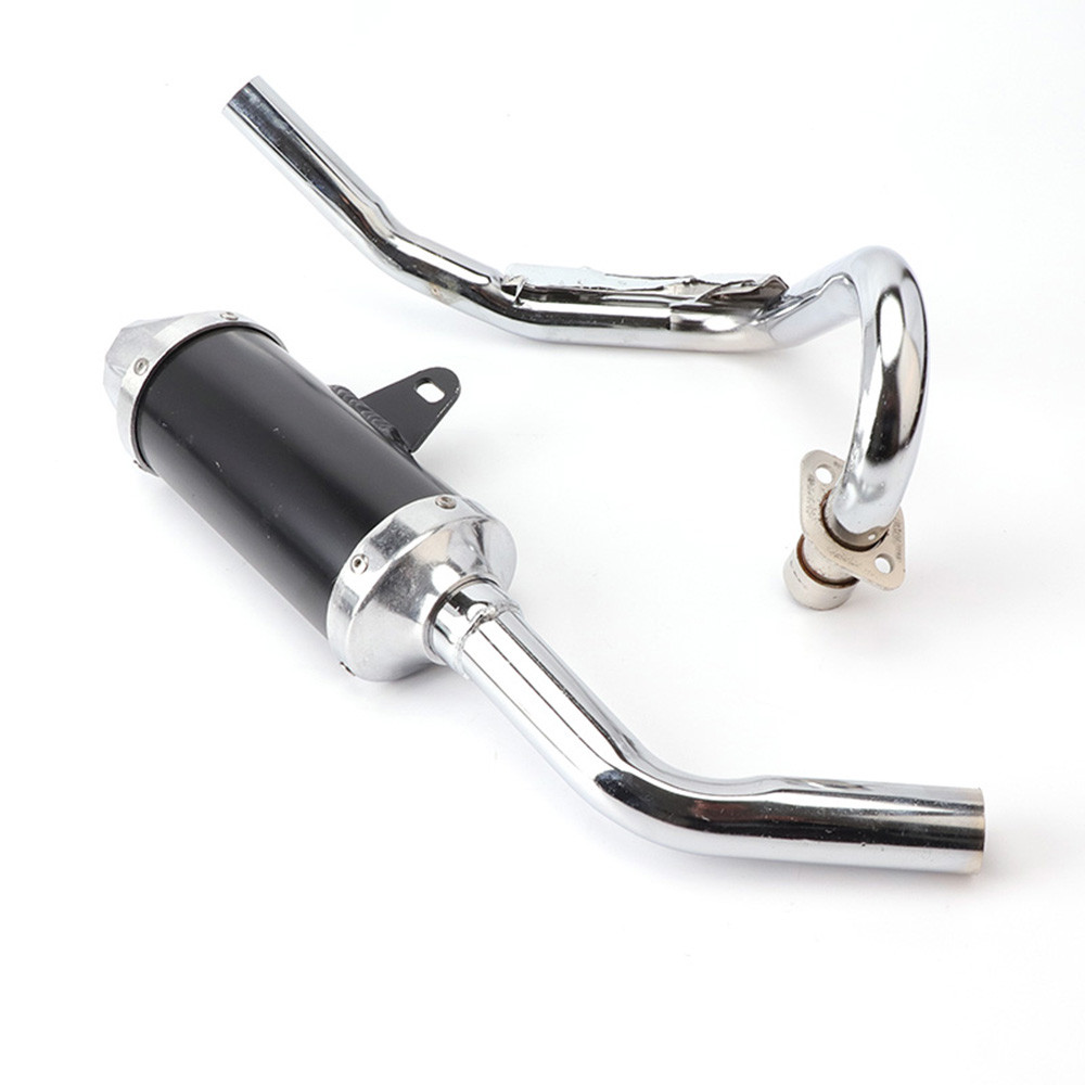 ท่อไอเสียสีดําเหมาะสําหรับจีน BBR 50CC 110CC 125CC PIT ท่อไอเสียจักรยานสิ่งสกปรก