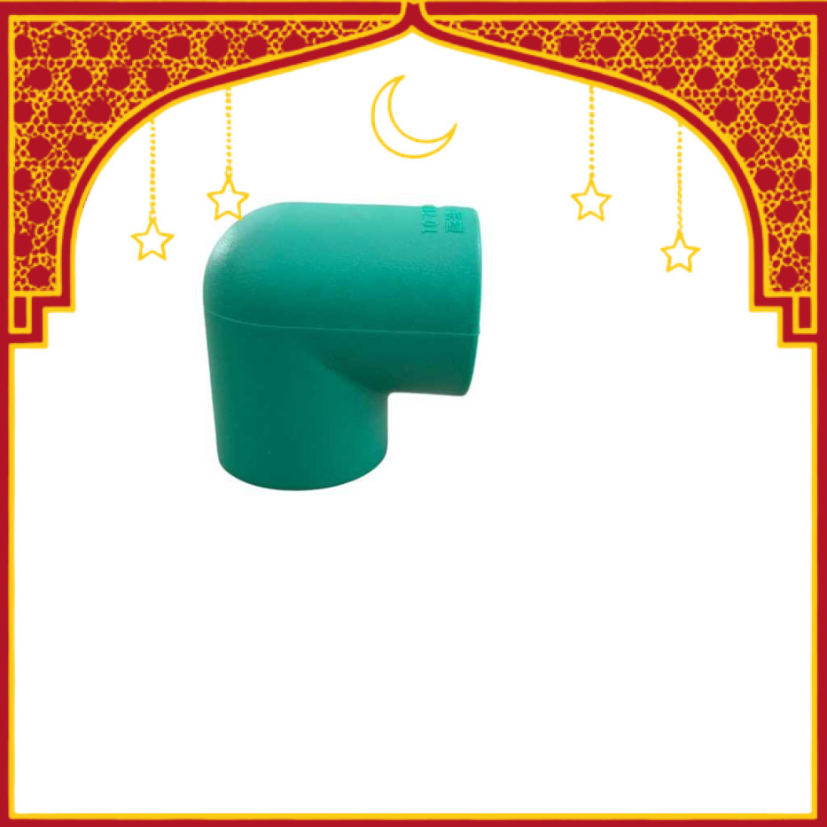 Lesso - ข้อศอก PPR Lesso 32 มม. 1" นิ้ว 90 องศาเข่าข้อต่อ Knei PPR การเชื่อมต่อท่อ PPR 71403