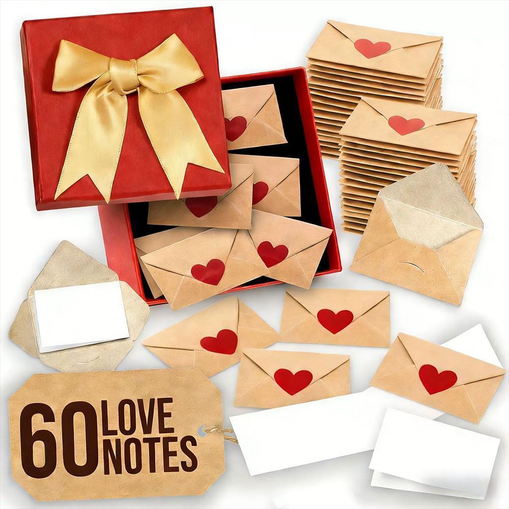 Mini Envelope Heart สติกเกอร์วันวาเลนไทน์ Diy Love Notes กล่องสําหรับแฟนแฟน S5f6