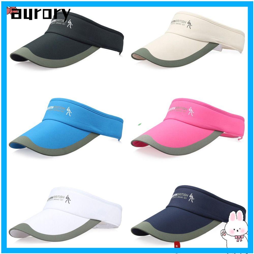 AURORY Sun Cap Top Empty Spring Summer Tennis Golf Running Sun Protection Visor