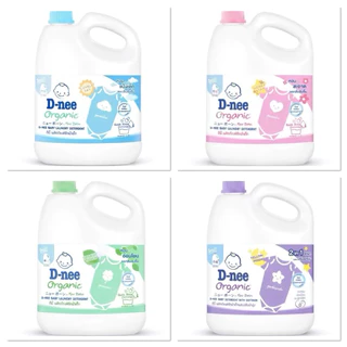D-nee ดีนี่ น้ำยาซักผ้าเด็ก น้ำยาซักผ้าเด็ก Organic New Born แกลลอน ปริมาณ 3000มล.