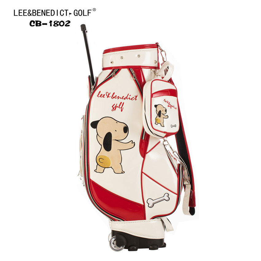 Ladies LEEP กอล์ฟแบ็ก สไตล์แฟชั่น กระเป๋าคลับและบอลสำหรับกีฬากอล์ฟ