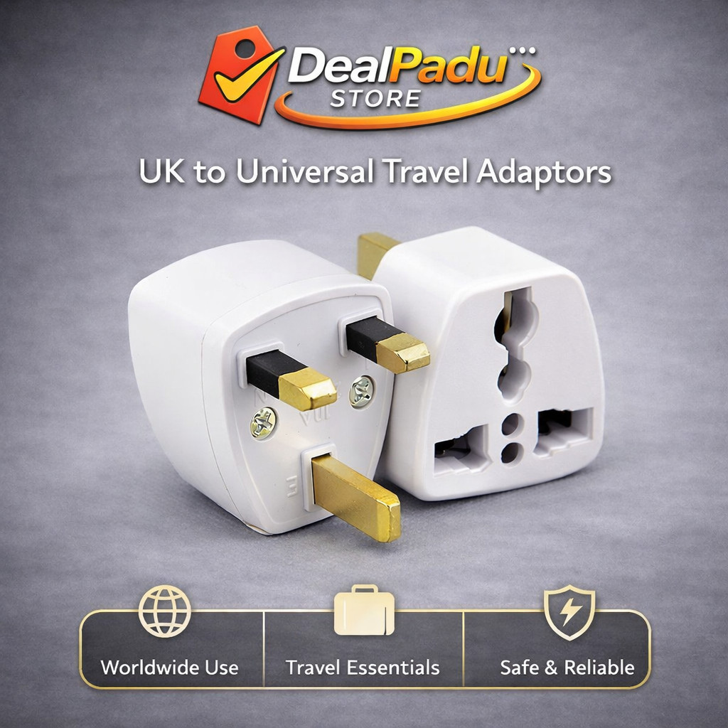DealPadu Universal Travel Adapter UK 3 Pin Plug Converter US EU AU to UK ซ็อกเก็ตอะแดปเตอร์ปลั๊ก Kep