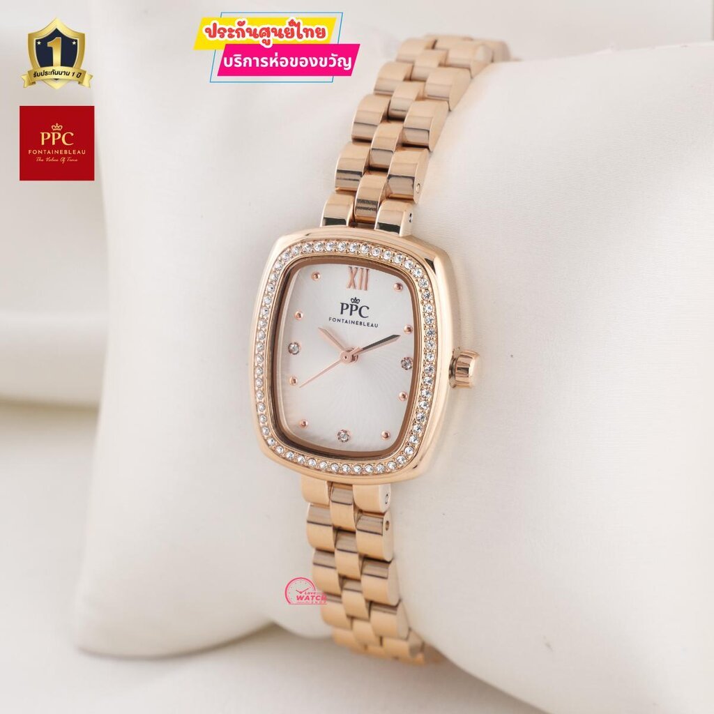PPC FONTAINEBLEAU PPC-EI02นาฬิกาผู้หญิงPPCนาฬิกาPPC FONTAINEBLEAUสุดหรูของแท้ประกันศูนย์ไทย