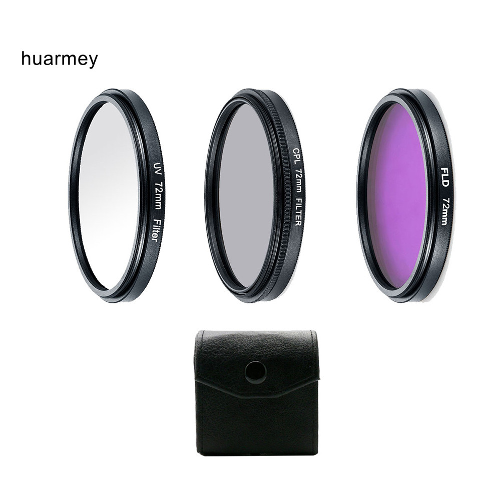 HUARMAEY Professional UV CPL Polarizer FLD Photo Photo Photo Photo Photography Filter Kit สําหรับกล้