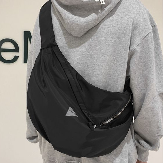 Street Wear Simple Large-Capacity One-Shoulder Messenger Bag Sports Leisure Dumpling