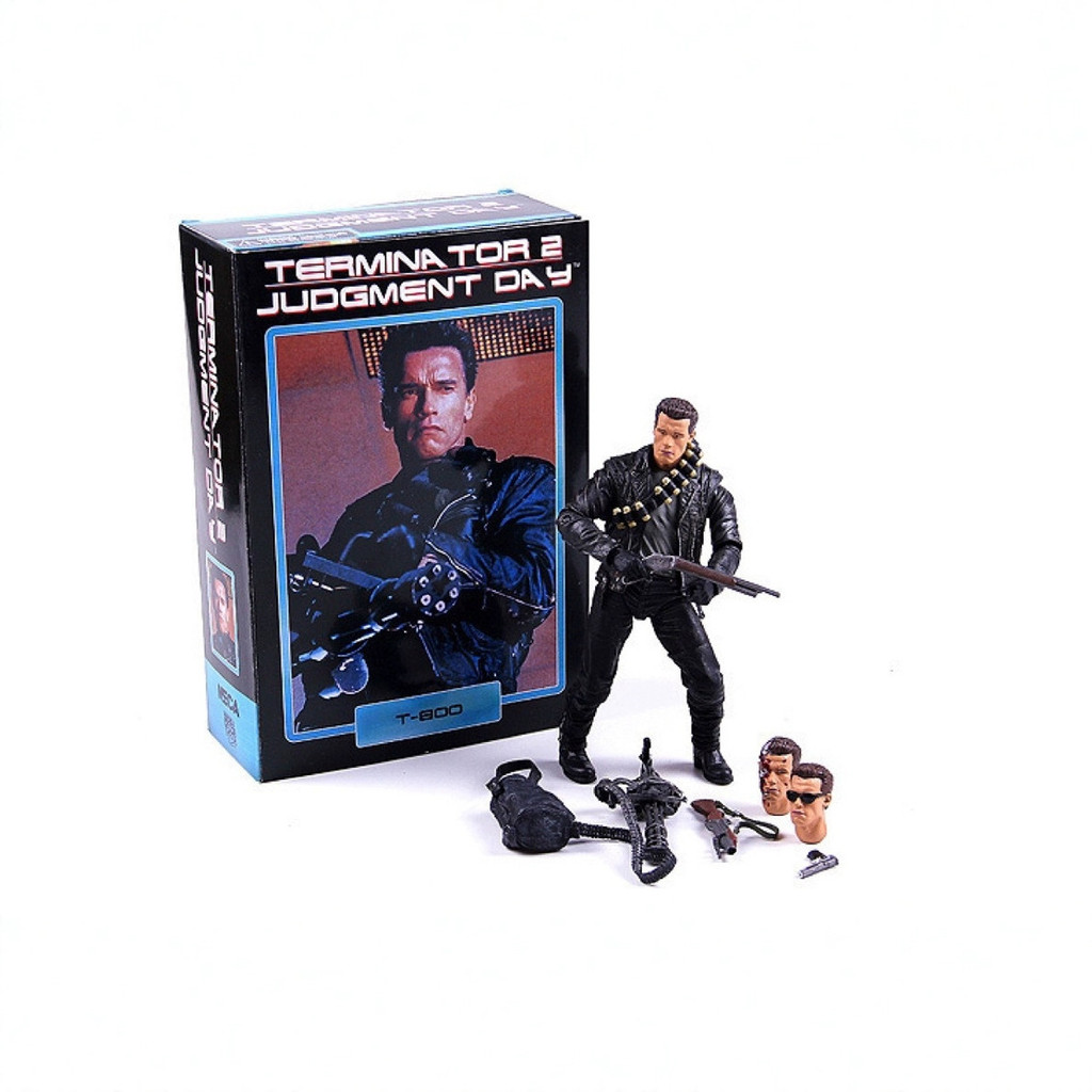 Terminator 2 T800 Schwarzenegger NECA Luxury Ver Action Figure PVC Movable Model Collection ของเล่น