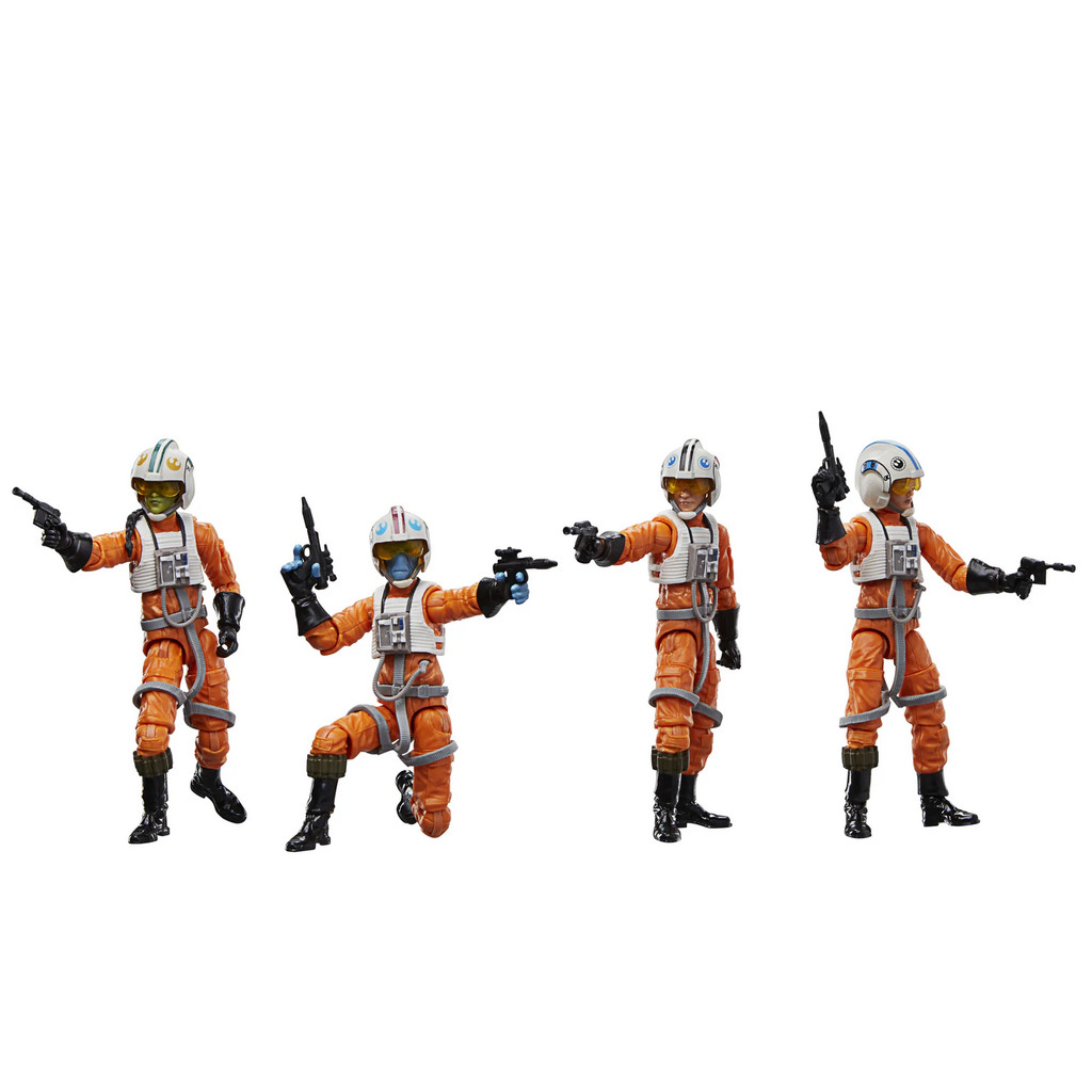 [Hasbro] Star Wars X-wing X-wing Fighter Pilot 4-Person Set 12cm เคลื่อนย้ายได้