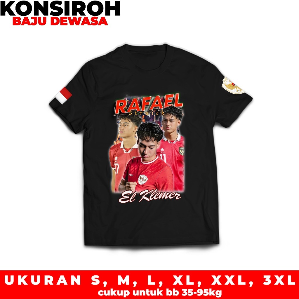 Rafael Struick เสื้อยืดทีมชาติอินโดนีเซีย Streetwear Tshirt Rafael Struick El Jepiter