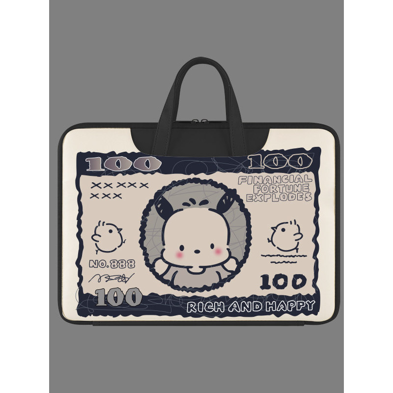 กระเป๋า laptop กระเป๋าคอม ดีไซน์มูลค่าสูงดั้งเดิมกระเป๋าแล็ปท็อปสุนัข Pacha หญิง14นิ้วเหมาะสำหรับ Hu