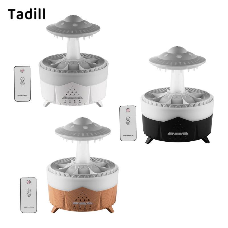 [negjsg] เครื่องกระจายน้ํามันหอมระเหย UFO Raindrops Mist Humidifier US 110V อะแดปเตอร์ 5.7x7 นิ้ว 350 มล. ความจุสําหรับครอบครัวแบบพกพาที่ทนทาน