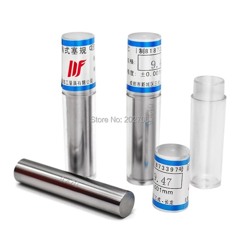 10 ชิ้น/ล็อต Pin gauge Smooth Plug Gauge Hole Gauge ขนาด 0.5-5.699 มม.ขั้นตอน 0.01 มม.ทรงกระบอก Pin 