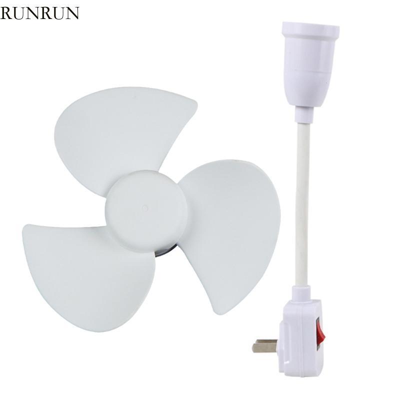 6inch Fan with 360 Degree Angle E27 Small Fan with Conversion Plug for Bedroom