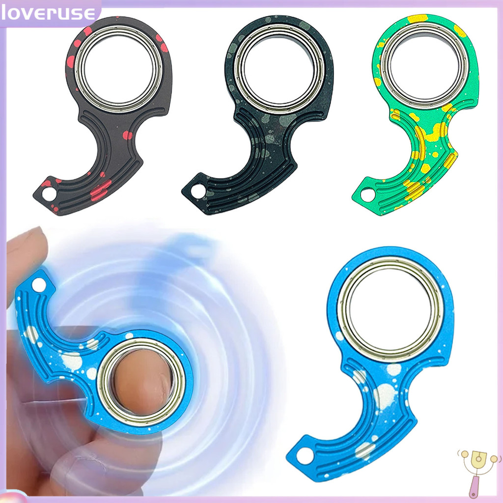 /LOV/ Fidget Spinner พวงกุญแจโลหะ Spinner Metal Spinner Fidget ของเล่นสําหรับความเครียดบรรเทาความวิต