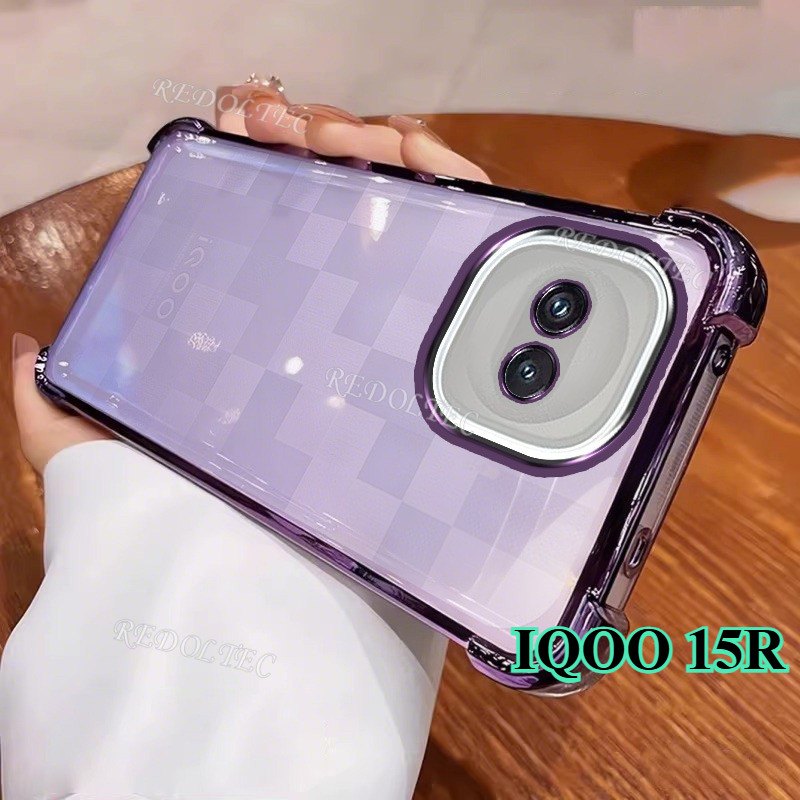 เคส IQOO 15R ดีไซน์ใหม่สี่มุมกันกระแทกปลอกใส VIVO IQOO15 R IQOO15R ฝาหลังโทรศัพท์แบบนุ่มบางพิเศษ