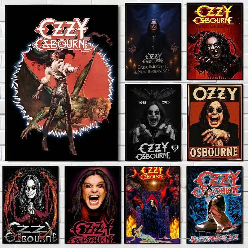 1 PC Heavy Metal Band O-Ozzy O-Osbourne Vintage โปสเตอร์ Sticky Retro กระดาษคราฟท์สติกเกอร์ DIY Room