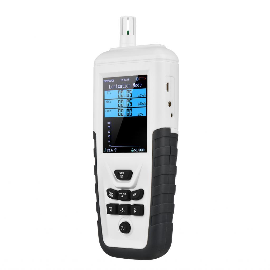 Hosioe แบบพกพาชาร์จนิวเคลียร์เครื่องตรวจจับรังสี Radiometer GM Counter Gauge มือถือและขาตั้งกล้อง Be
