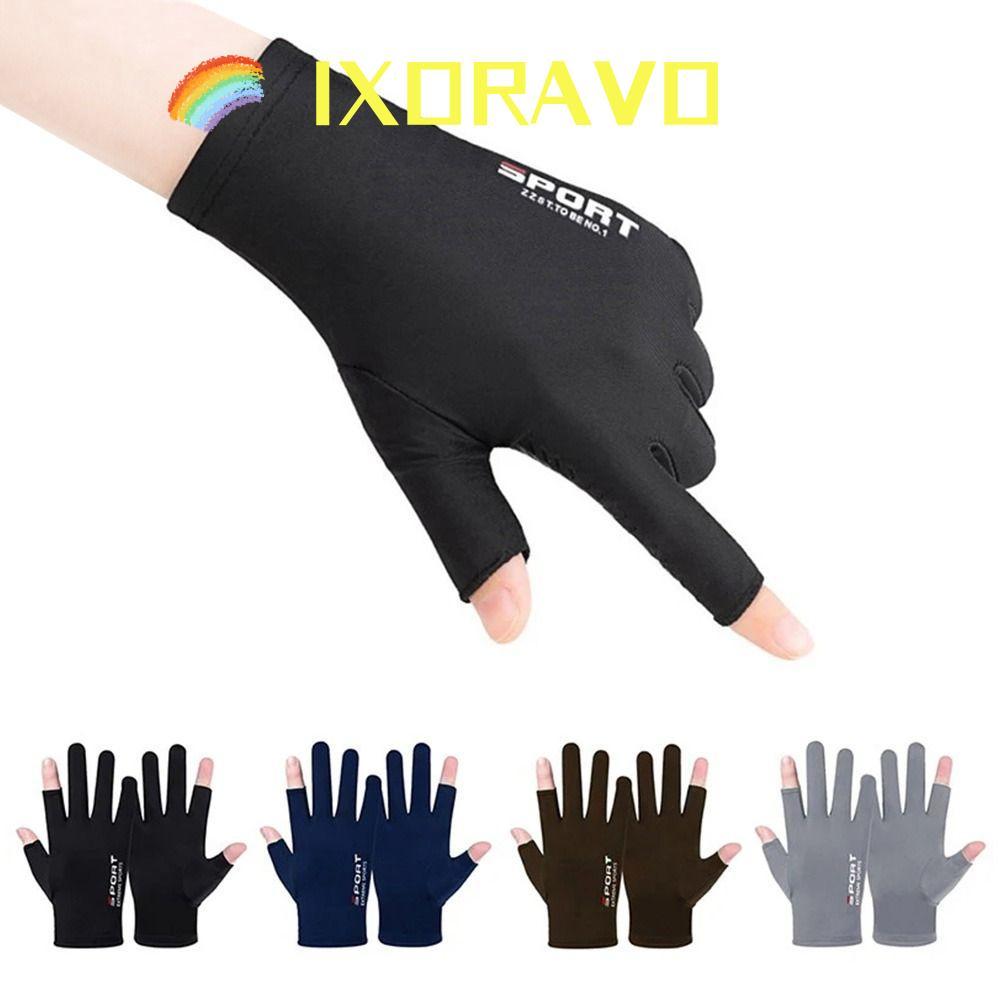 IXORAVO ถุงมือกันแดด,บาง Breathable ครีมกันแดดถุงมือ,ฤดูร้อนลื่นทน UV Protection ยืดหยุ่น Anti-UV Mi