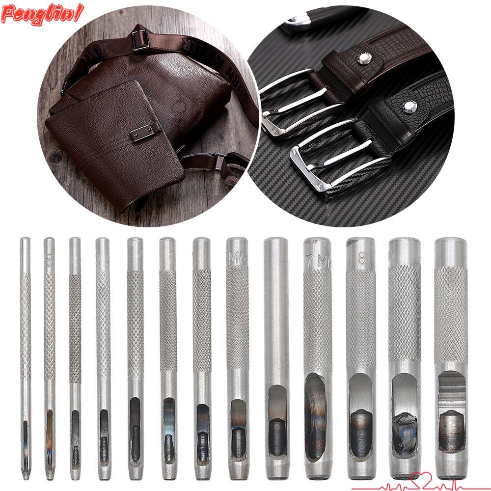 FENGLIN1FR สว่านเจาะรูเข็มขัดอัตโนมัติ 1-10MM Leathercraft Handcrafts Puncher เหล็กคาร์บอน