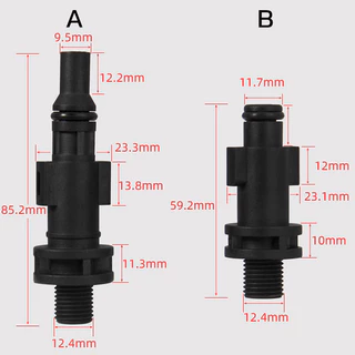 อะแดปเตอร์หัวฉีดโฟม ข้อต่อปืนโฟม เครื่องซักผ้าความดัน 1/4 นิ้ว Quick Release สำหรับรถยนต์ (1ชิ้น)