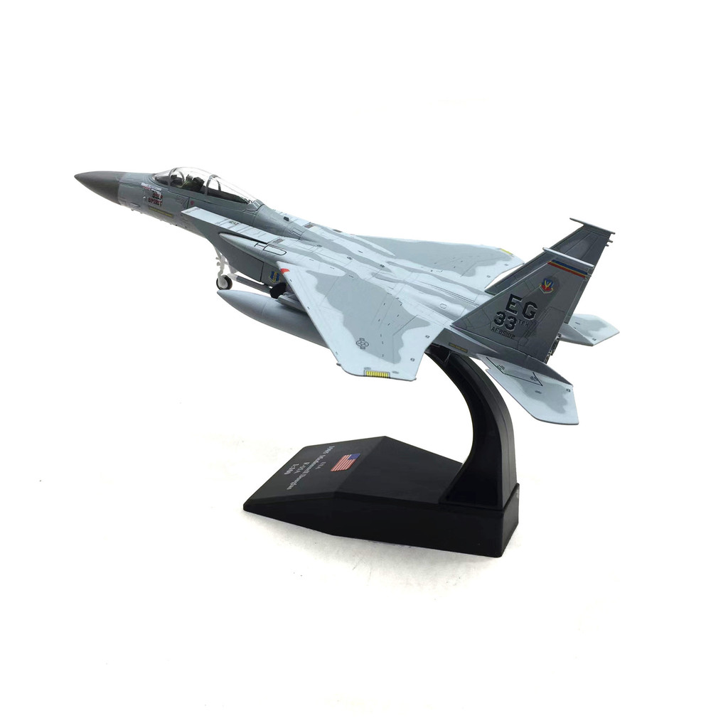 1/100 F-15C Merikin Eagle Supersonic Fighter จําลองผลิตภัณฑ์สําเร็จรูปเครื่องบินรุ่นเครื่องประดับ