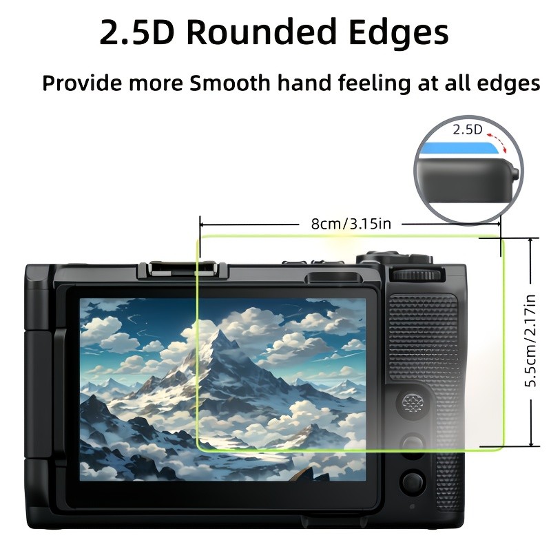2pcs ป้องกันหน้าจอสําหรับ Nikon ZR Coolpix P1100 Z6 III Z5II Z7II Z9 Z8 ZF D7500 Z50 Z50II ZFc Z30 D