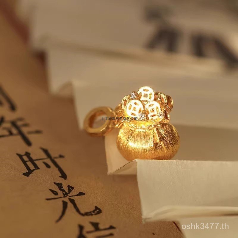 สร้อยข้อมือ Universal 18K DIY และอุปกรณ์เสริมสร้อยคอ หัวเข็มขัดชุบทองสไตล์จีน Dove Brushed 4WMI