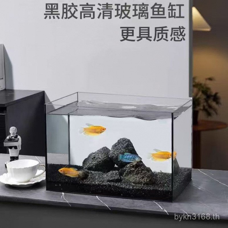 ตู้ปลา Thunder Dragon Fish Tank Desktop Fish Tank Fish Tank Fish Tank Guppy Glass Small Black Right 