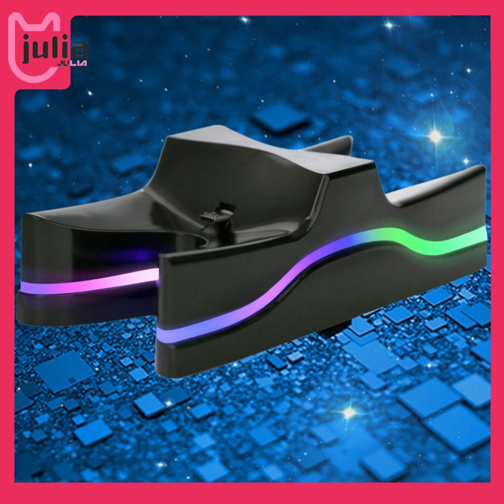 แท่นชาร์จ LED Dual Charger Station แท่นชาร์จสําหรับคอนโทรลเลอร์ PS4